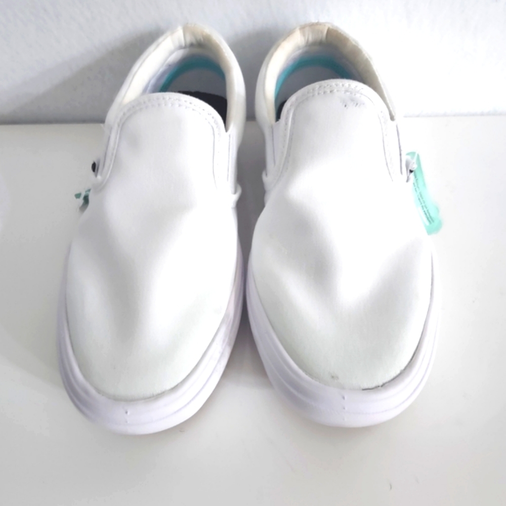 VANS Classic White Canvas Comfy Cush Size 6 Style Code‎ 500264